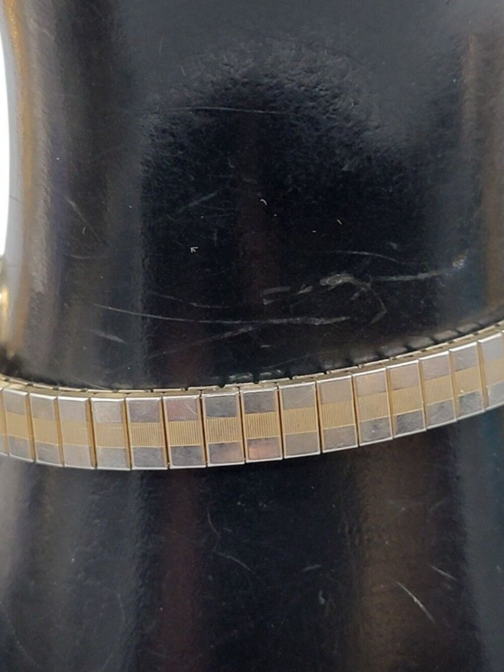 Vintage Caravelle Bulova Ladies Wind Up Watch 1980 P0 Two Tone 17J Swiss Runs - Picture 11 of 15